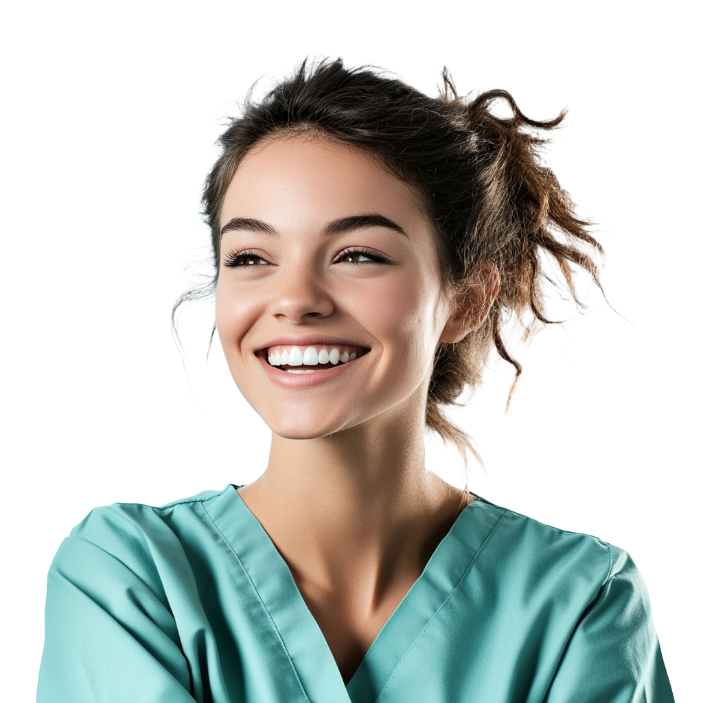 Smiling patient